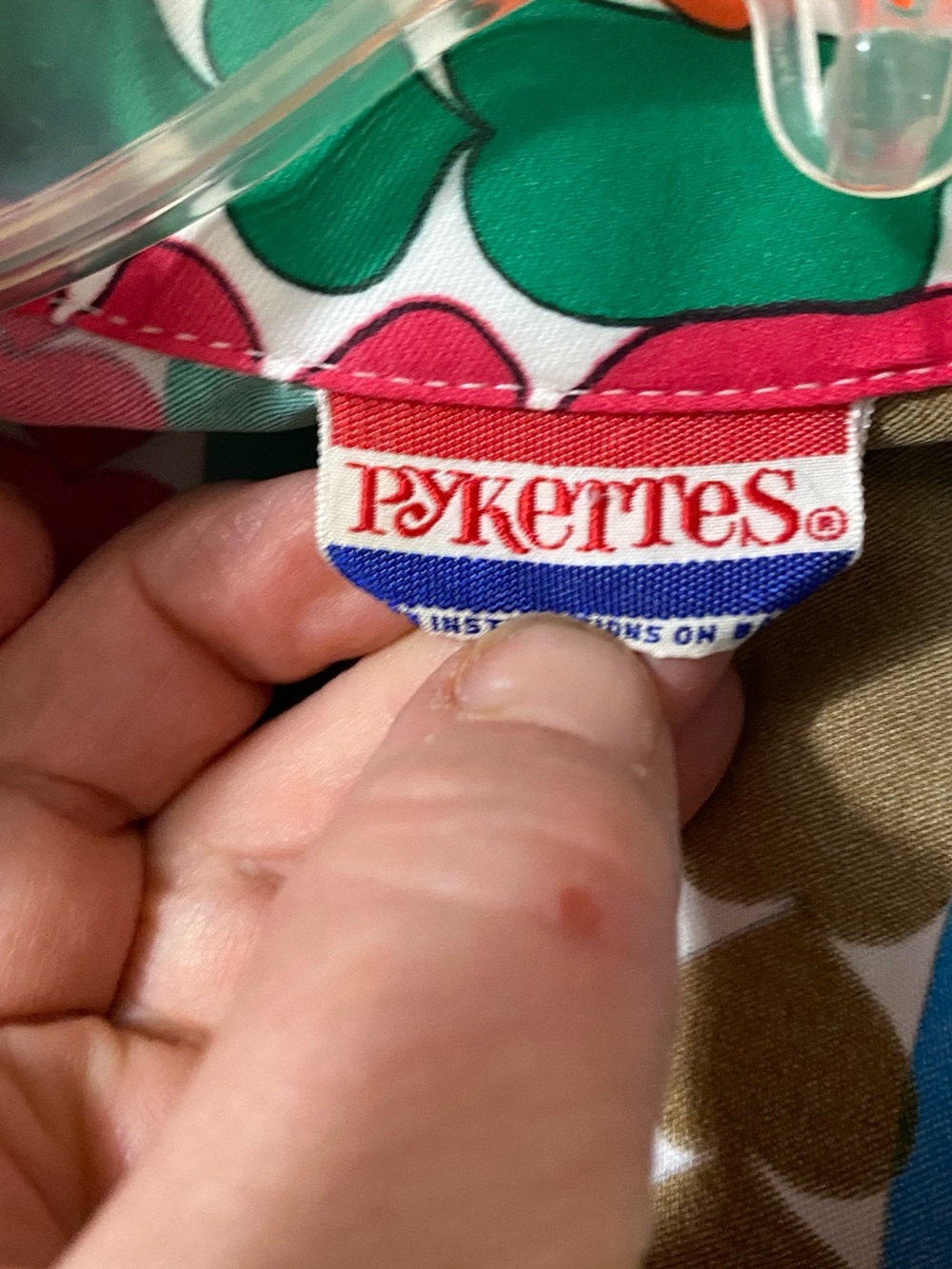 Pykettes Retro Multicolor Geometric Button-Down Shirt - Picture 4 of 6
